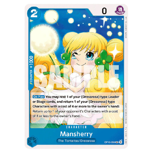 Mansherry OP10-056 card from the One Piece set Royal Blood