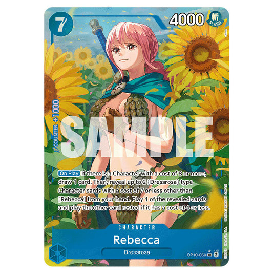 Rebecca OP10-058a card from the One Piece set Royal Blood