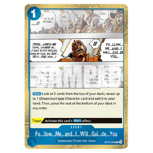 Fo...llow...Me...and...I...Will...Gui...de...You OP10-059 card from the One Piece set Royal Blood