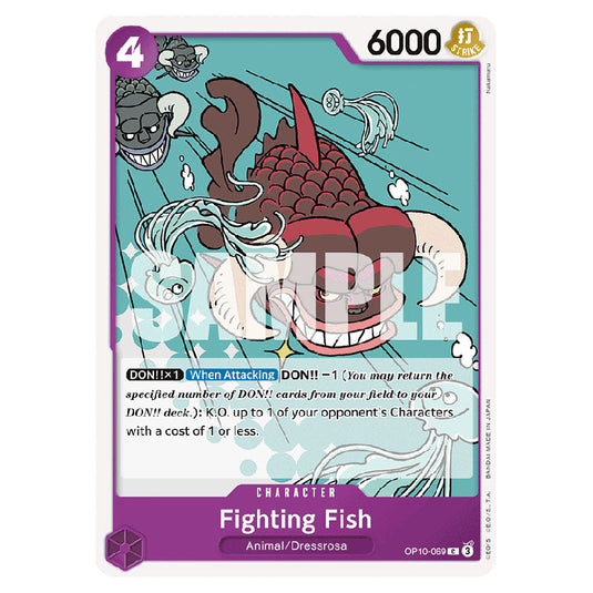 Fighting Fish OP10-069 card from the One Piece set Royal Blood