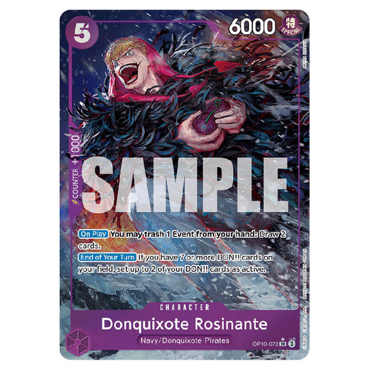 Donquixote Rosinante OP10-072a card from the One Piece set Royal Blood