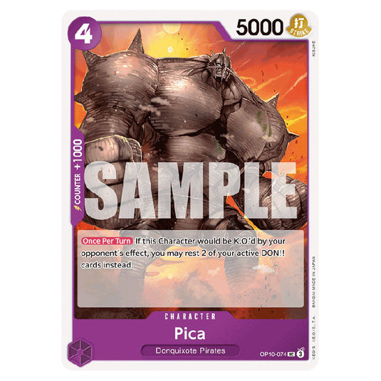 Pica OP10-074 card from the One Piece set Royal Blood