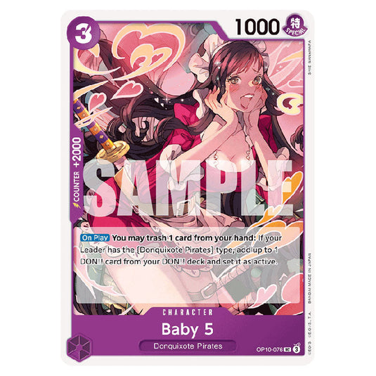 Baby 5 OP10-076 card from the One Piece set Royal Blood