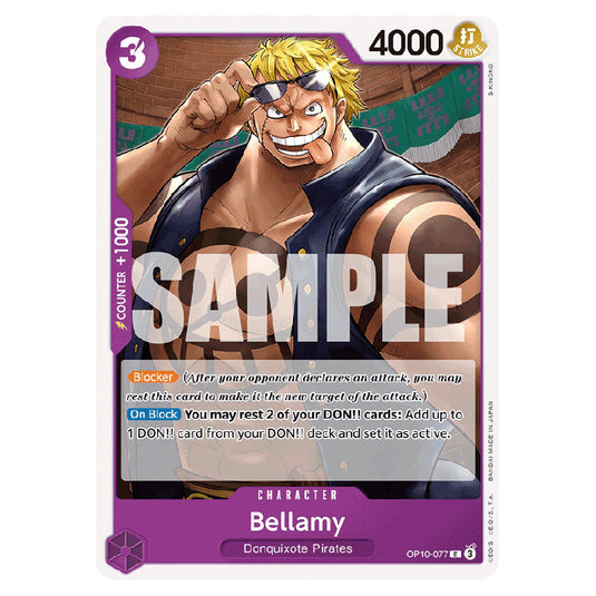 Bellamy OP10-077 card from the One Piece set Royal Blood