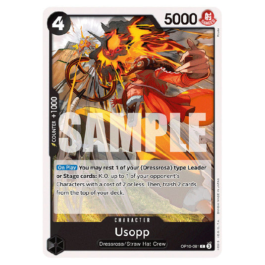 Usopp OP10-081 card from the One Piece set Royal Blood