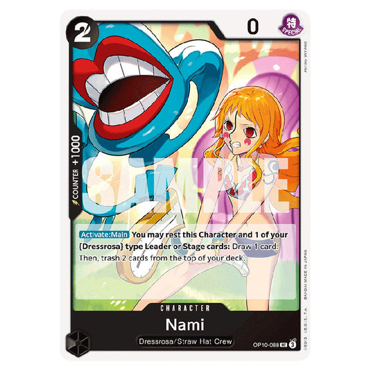 Nami OP10-088 card from the One Piece set Royal Blood