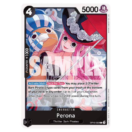 Perona OP10-092 card from the One Piece set Royal Blood