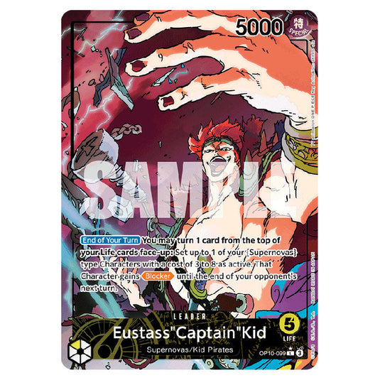 Eustass"Captain"Kid OP10-099a card from the One Piece set Royal Blood