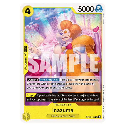 Inazuma OP10-100 card from the One Piece set Royal Blood