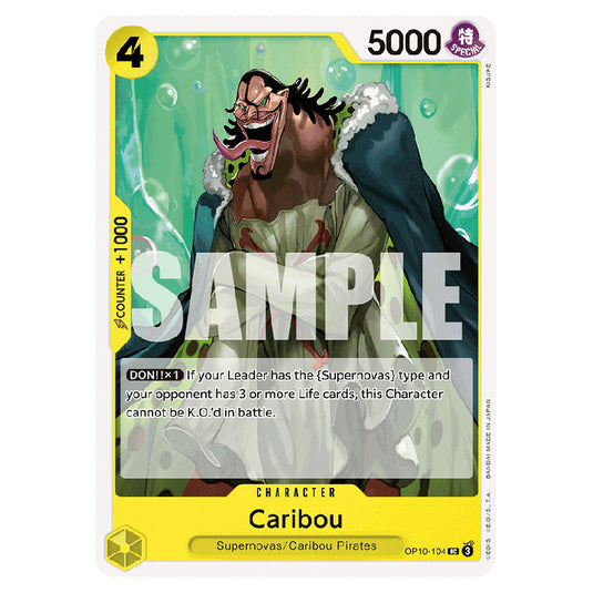 Caribou OP10-104 card from the One Piece set Royal Blood