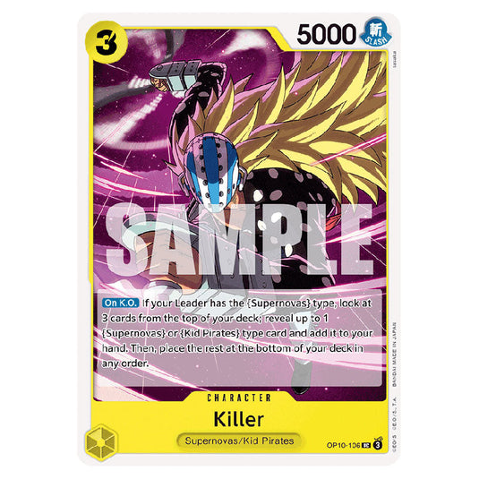Killer OP10-106 card from the One Piece set Royal Blood