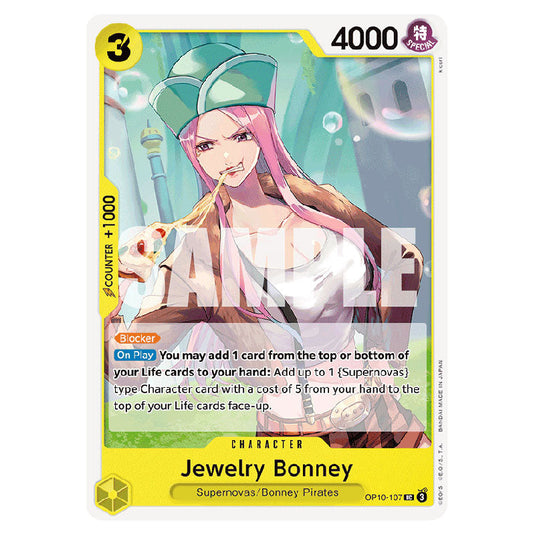 Jewelry Bonney OP10-107 card from the One Piece set Royal Blood