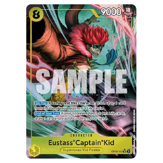 Eustass"Captain"Kid OP10-112a card from the One Piece set Royal Blood