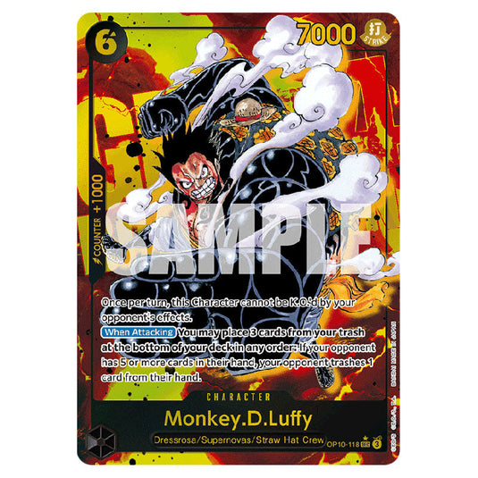Monkey.D.Luffy OP10-118a card from the One Piece set Royal Blood