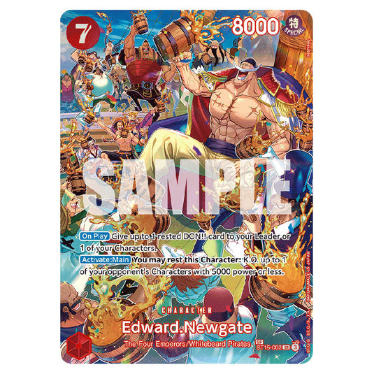 Edward.Newgate ST15-002 card from the One Piece set Royal Blood