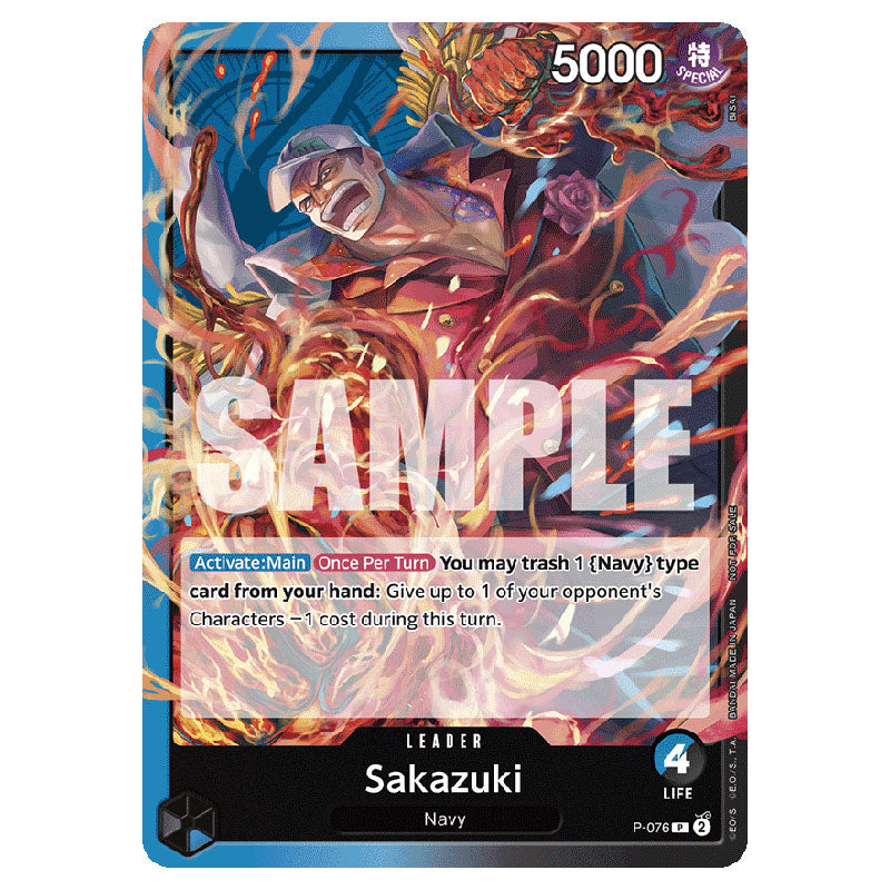 One Piece - Pirates Party - Sakazuki (Promo Card) - P-076 One Piece - Pirates Party - Sakazuki (Promo Card) - P-076