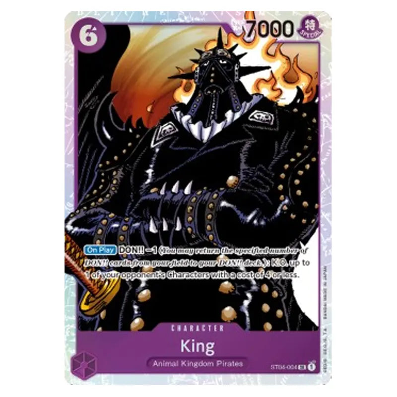 One Piece - Starter Deck - Animal Kingdom Pirates - King - ST04-004 One Piece - Starter Deck - Animal Kingdom Pirates - King - ST04-004