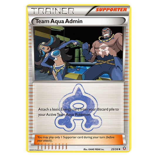 Team Aqua Admin 25 card from the Pokemon set Double Crisis