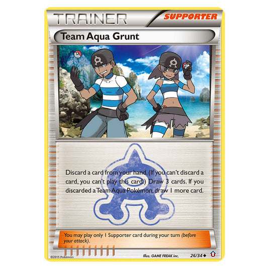 Team Aqua Grunt 26 card from the Pokemon set Double Crisis