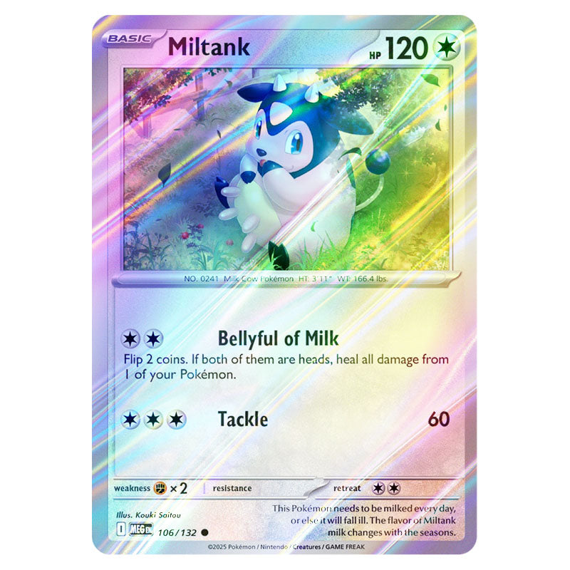 pokemon card miltank Pokemon - Mega Evolution - Base Set - Miltank - 106/132
