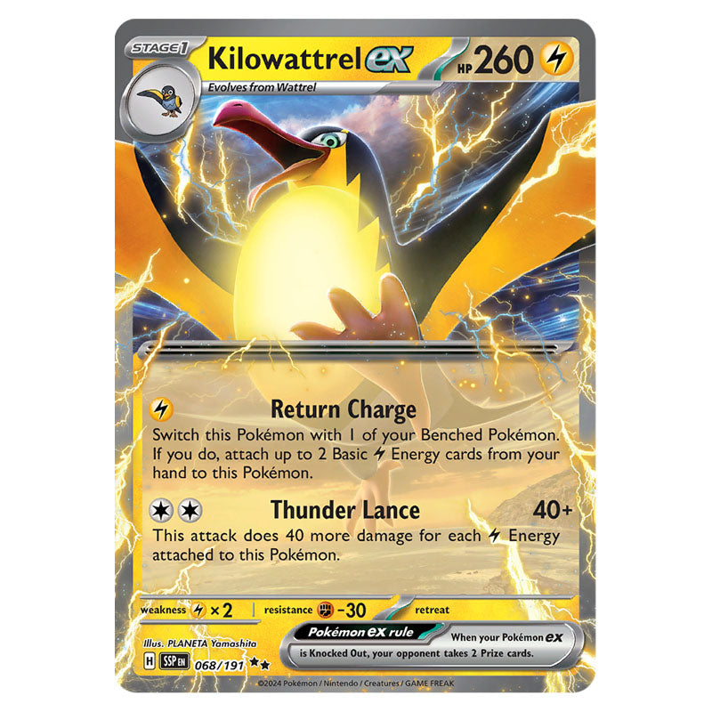 Pokemon - Scarlet & Violet - Surging Sparks - Kilowattrel ex