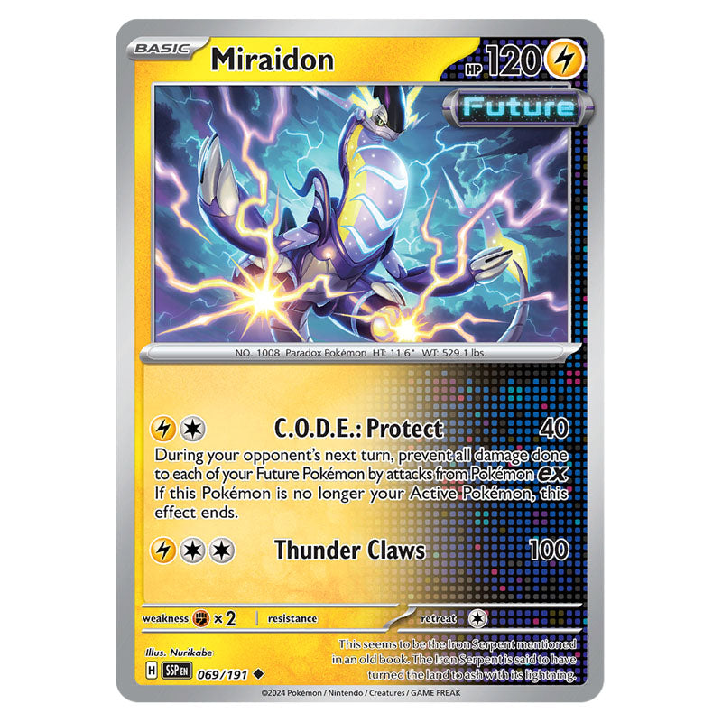 Pokemon - Scarlet & Violet - Surging Sparks - Miraidon - 069/191 Pokemon - Scarlet & Violet - Surging Sparks - Miraidon - 069/191