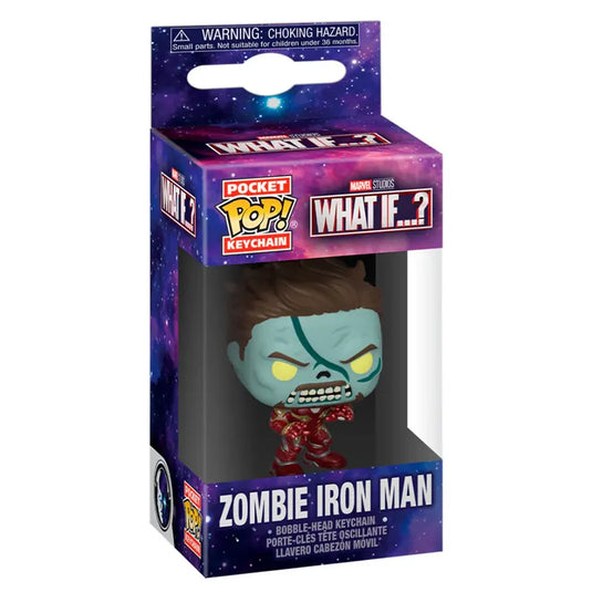 Pocket POP! Keychain - What If - Zombie Iron Man - Keyring