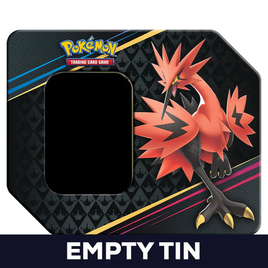 Pokemon - Crown Zenith - Galarian Zapdos - Empty Tin