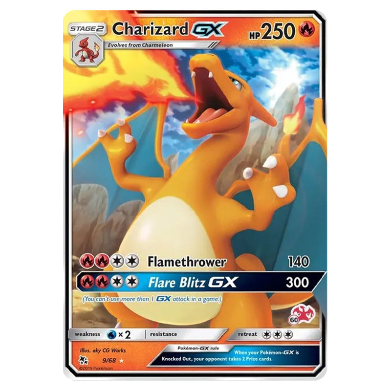 Pokemon - Hidden Fates - Charizard GX 9/68 (Battle Academy Stamp) Pokemon - Hidden Fates - Charizard GX 9/68 (Battle Academy Stamp)