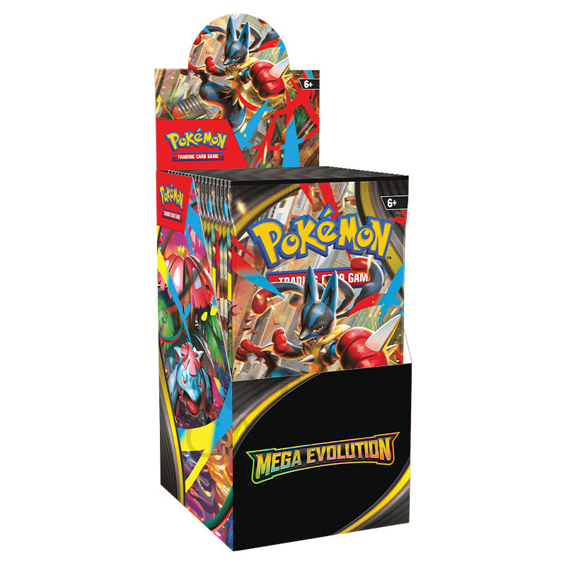 Pokemon - Mega Evolution - Base Set - Half Booster Box (18 Boosters) Pokemon - Mega Evolution - Base Set - Half Booster Box (18 Boosters)