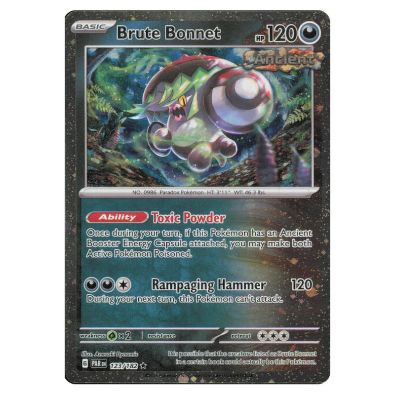 Pokemon - Scarlet & Violet - Paradox Rift - Brute Bonnet - 123/182 (Co Pokemon - Scarlet & Violet - Paradox Rift - Brute Bonnet - 123/182 (Co