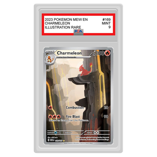 Pokemon - Scarlet & Violet - Pokemon Card 151 - Charmeleon - 169/165 (PSA 9 Graded Slab)