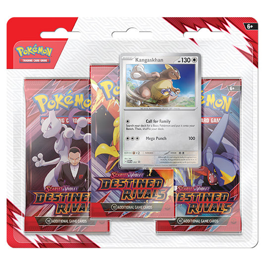 Pokemon - Scarlet & Violet - Destined Rivals - 3 Pack Blister - Kangaskhan