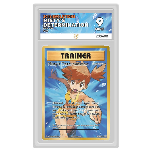 Pokemon - XY - Evolutions - Misty's Determination - 108/108 (ACE Label 9 Graded Slab)