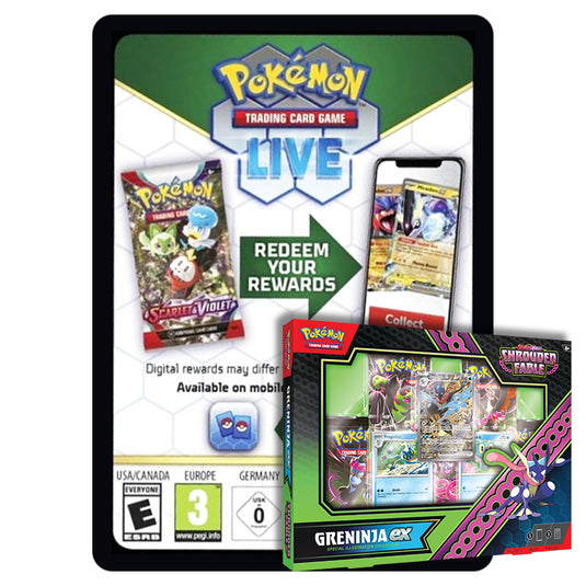 Pokemon Shrouded Fable Greninja ex Box Online Code Card main