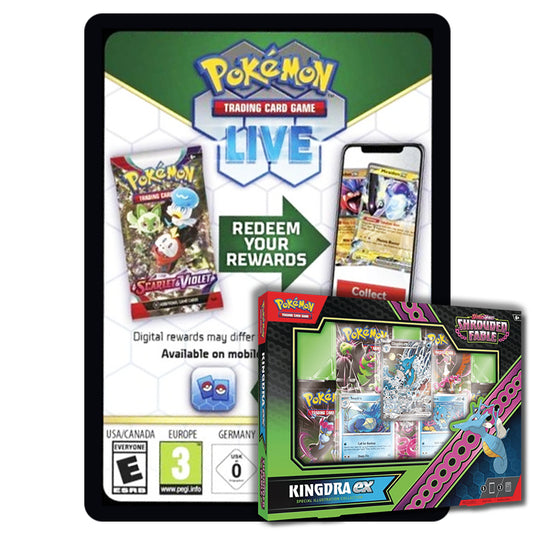 Pokemon Shrouded Fable Kingdra ex Box Online Code Card main