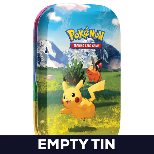 Pokemon - Mega Evolution - Ascended Heros - Mini Tin - Pikachu & Tepig - Empty Tin