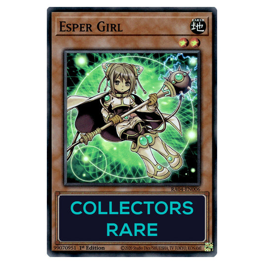 Esper Girl RA04-EN006-CR card from the Yu-Gi-Oh! set Quarter Century Stampede
