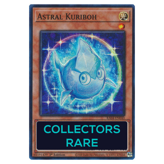 Astral Kuriboh RA04-EN040-CR card from the Yu-Gi-Oh! set Quarter Century Stampede