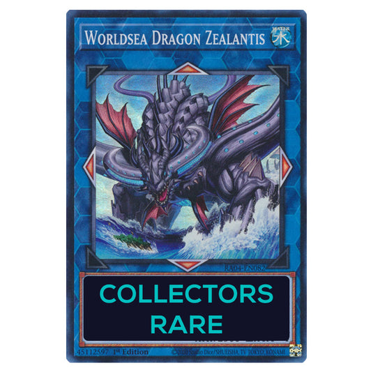 Worldsea Dragon Zealantis RA04-EN082-CR card from the Yu-Gi-Oh! set Quarter Century Stampede