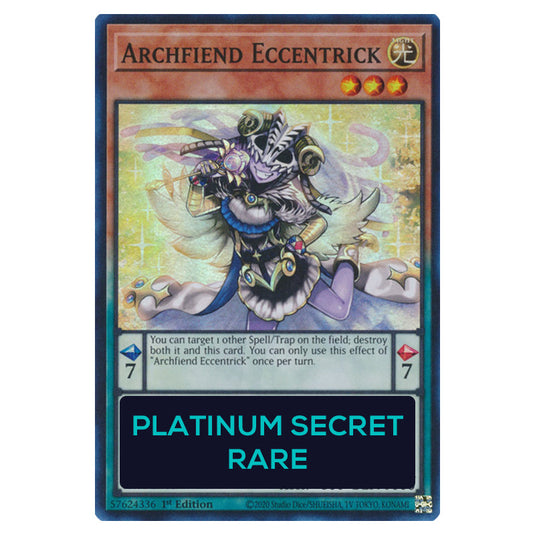 Archfiend Eccentrick RA04-EN017-PSR card from the Yu-Gi-Oh! set Quarter Century Stampede