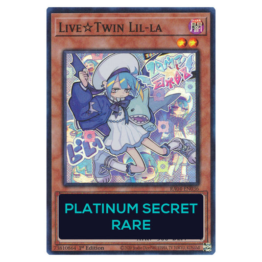 Live☆Twin Lil-la RA04-EN036-PSR card from the Yu-Gi-Oh! set Quarter Century Stampede