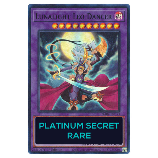 Lunalight Leo Dancer RA04-EN053-PSR card from the Yu-Gi-Oh! set Quarter Century Stampede