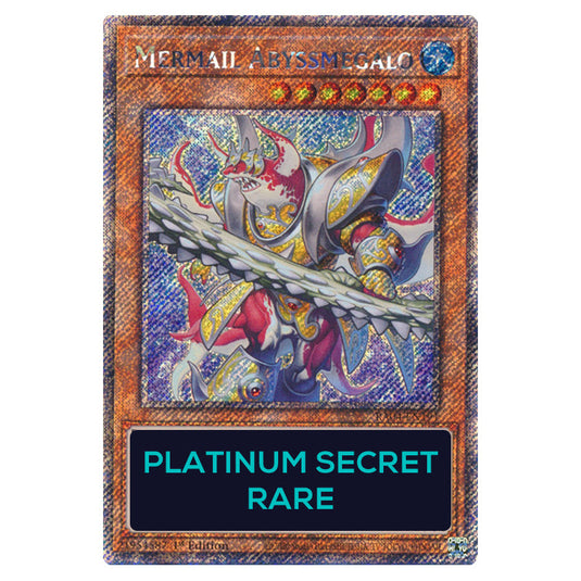 Mermail Abyssmegalo RA04-EN191-PSR card from the Yu-Gi-Oh! set Quarter Century Stampede