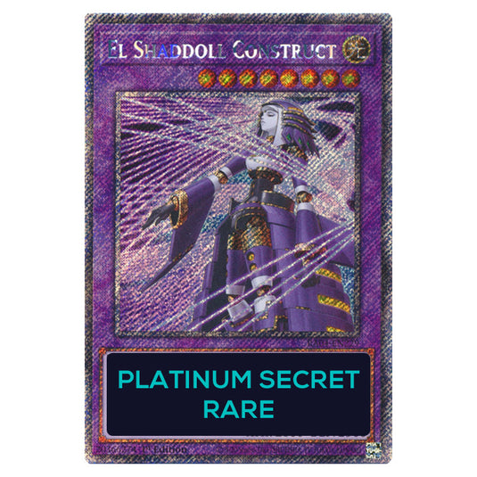 El Shaddoll Construct (Alternate Artwork) RA04-EN229b-PSR card from the Yu-Gi-Oh! set Quarter Century Stampede