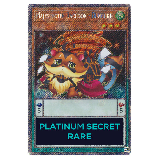 Majespecter Raccoon - Bunbuku RA04-EN259-PSR card from the Yu-Gi-Oh! set Quarter Century Stampede