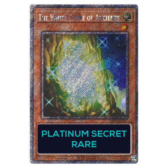 The White Stone of Ancients RA04-EN267-PSR card from the Yu-Gi-Oh! set Quarter Century Stampede