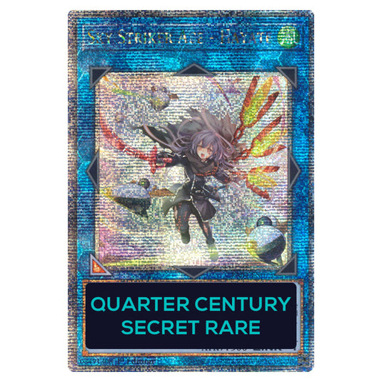 Sky Striker Ace - Hayate (New Artwork) RA04-EN073-QCSR card from the Yu-Gi-Oh! set Quarter Century Stampede