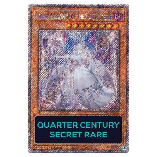 Lovely Labrynth of the Silver Castle RA04-EN295-QCSR card from the Yu-Gi-Oh! set Quarter Century Stampede