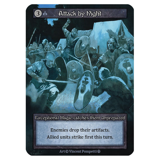 Attack by Night card from the Sorcery: Contested Realm set Arthurian Legends